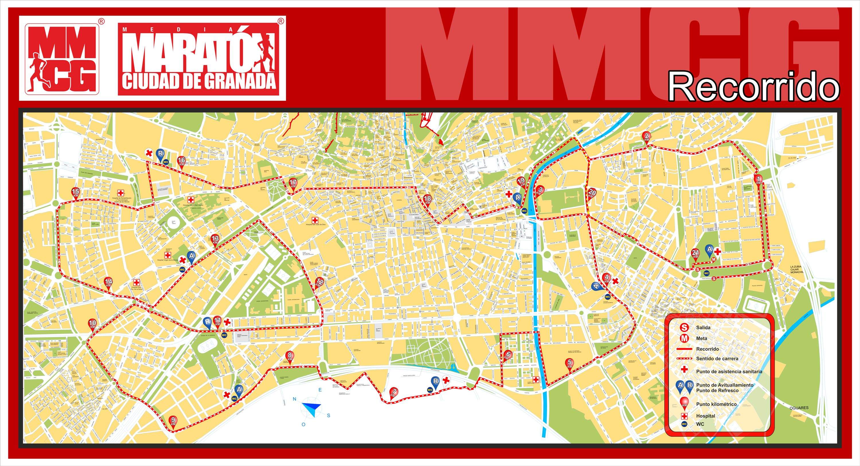 ©Ayto.Granada: Recorrido MMCG2014